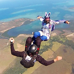 Parachutistes confirmés en chute
